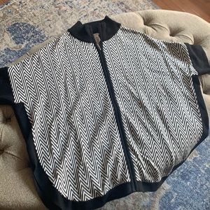 Black and white jacket